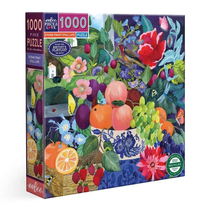 Eeboo Stone Fruit 1000Pc Jigsaw Puzzle 1