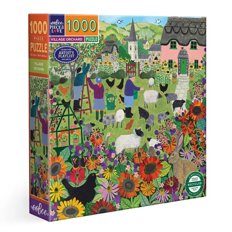 Eeboo Village Orchard 1000Pc Jigsaw Puzzle 1