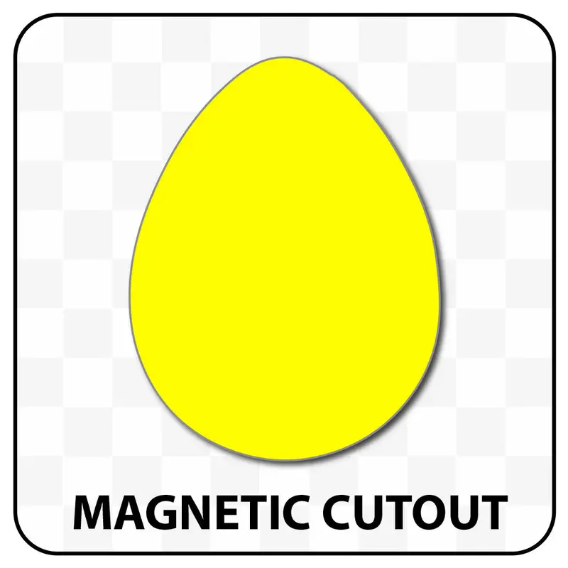 Egg Shaped Blank Magnet 5