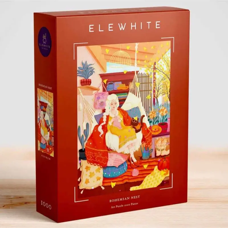 Elewhite Bohemian Nest 1000Pc Jigsaw Puzzle 1
