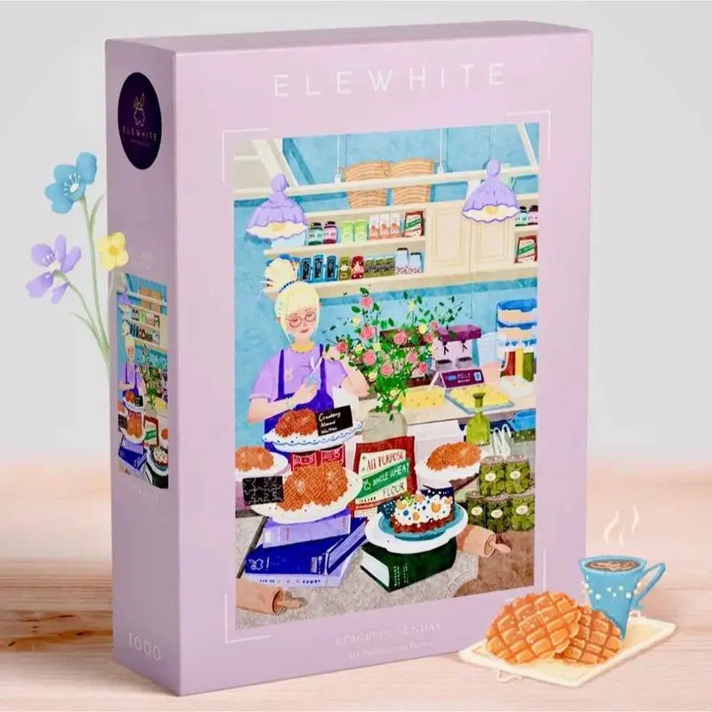 Elewhite Peaceful Sunday Art 1000Pc Jigsaw Puzzle 1
