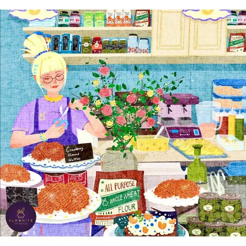 Elewhite Peaceful Sunday Art 1000Pc Jigsaw Puzzle 2