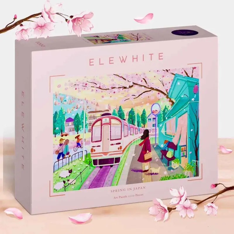 Elewhite Spring In Japan 1000Pc Jigsaw Puzzle 1