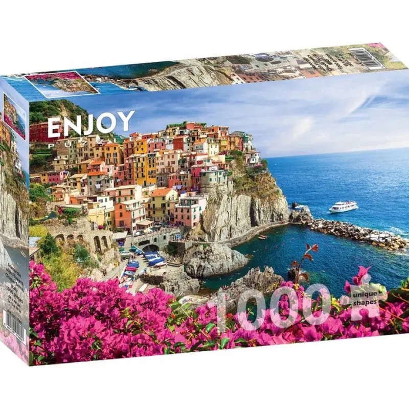 Enjoy 1080 Manarola Cinque Terre Italy 1000Pc Jigsaw Puzzle 1
