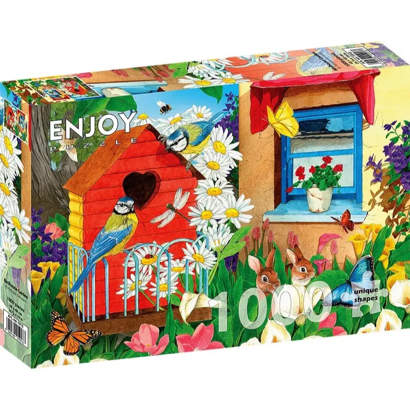 Enjoy 1913 Birdhouse Garden 1000Pc Jigsaw Puzzle 1