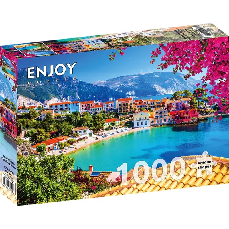 Enjoy 2092 Assos Village In Cephalonia Greece 1000Pc Jigsaw Puzzle 1
