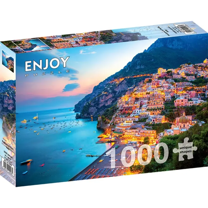 Enjoy 2098 Positano At Dusk Italy 1000Pc Jigsaw Puzzle 1
