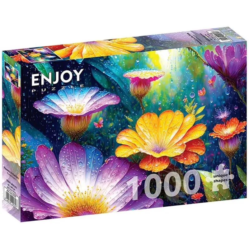 Enjoy 2130 Flowers In The Rain 1000Pc Jigsaw Puzzle 1