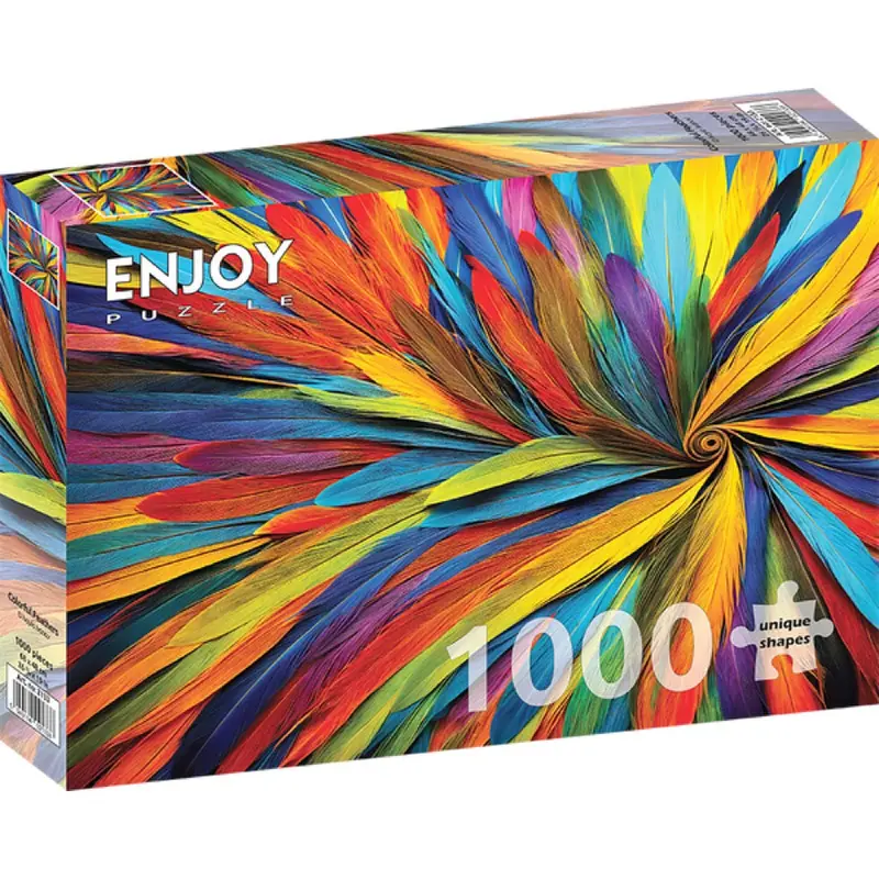 Enjoy 2133 Colorful Feathers 1000Pc Jigsaw Puzzle 1