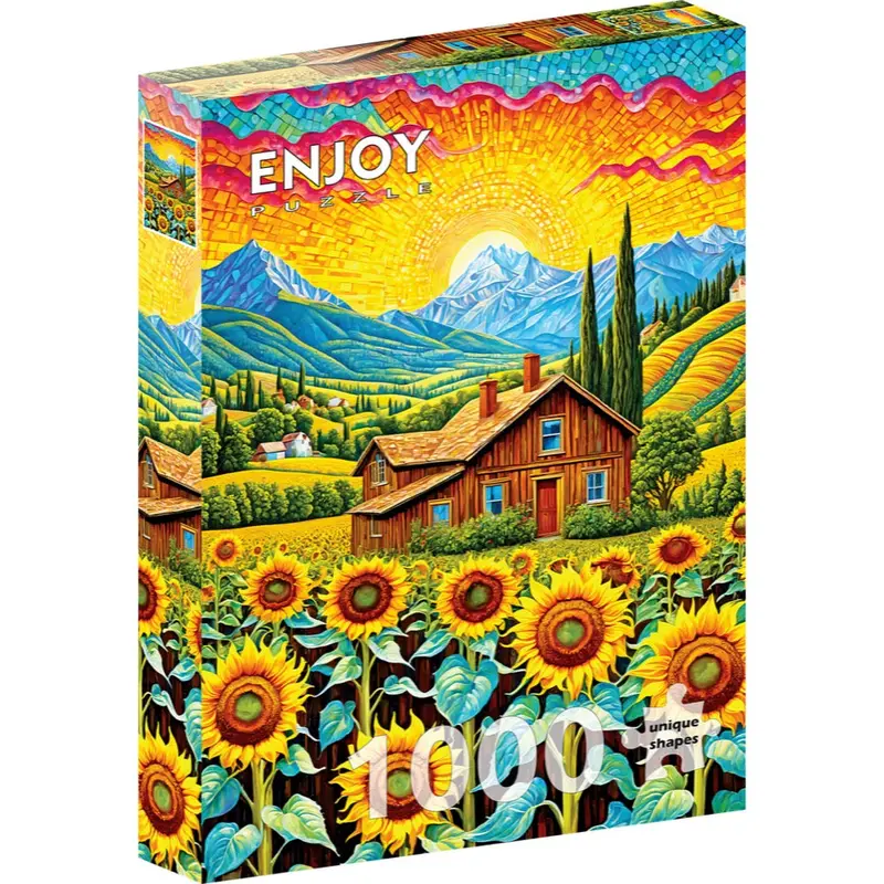 Enjoy 2145 Sunflower House 1000Pc Jigsaw Puzzle 1