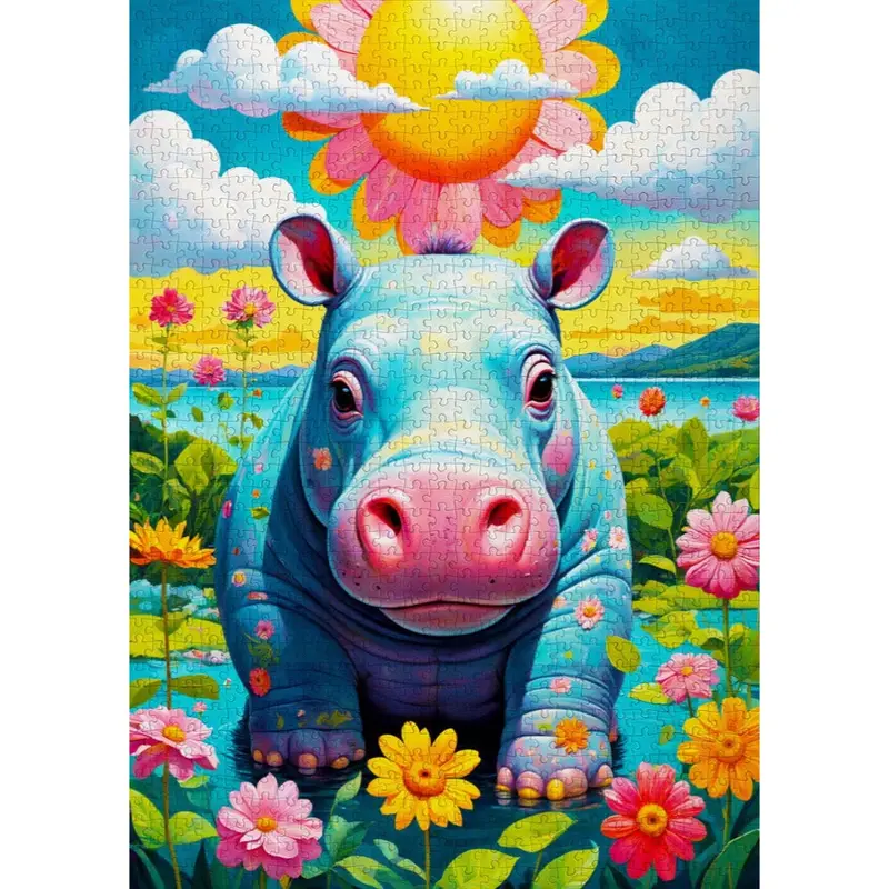 Enjoy 2152 Sunny Hippo 1000Pc Jigsaw Puzzle 2