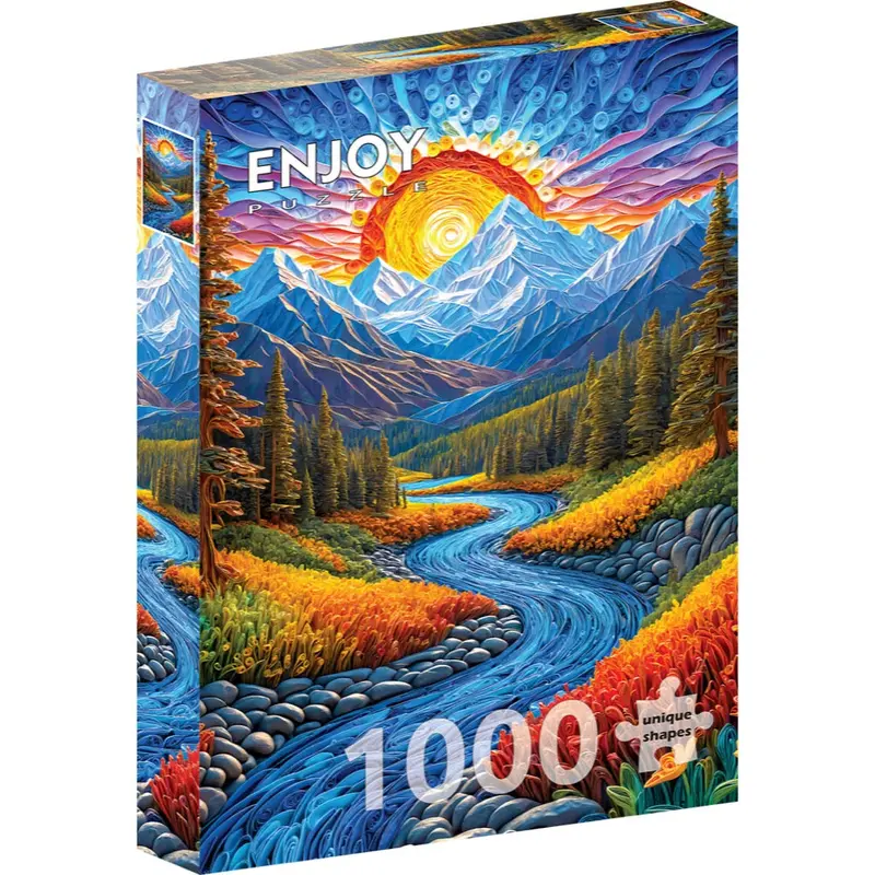 Enjoy 2154 Sunrise Landscape 1000Pc Jigsaw Puzzle 1