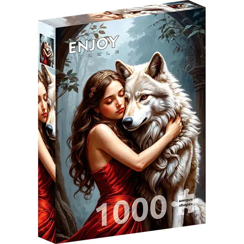 Enjoy 2165 Lady And The Wolf 1000Pc Jigsaw Puzzle 1
