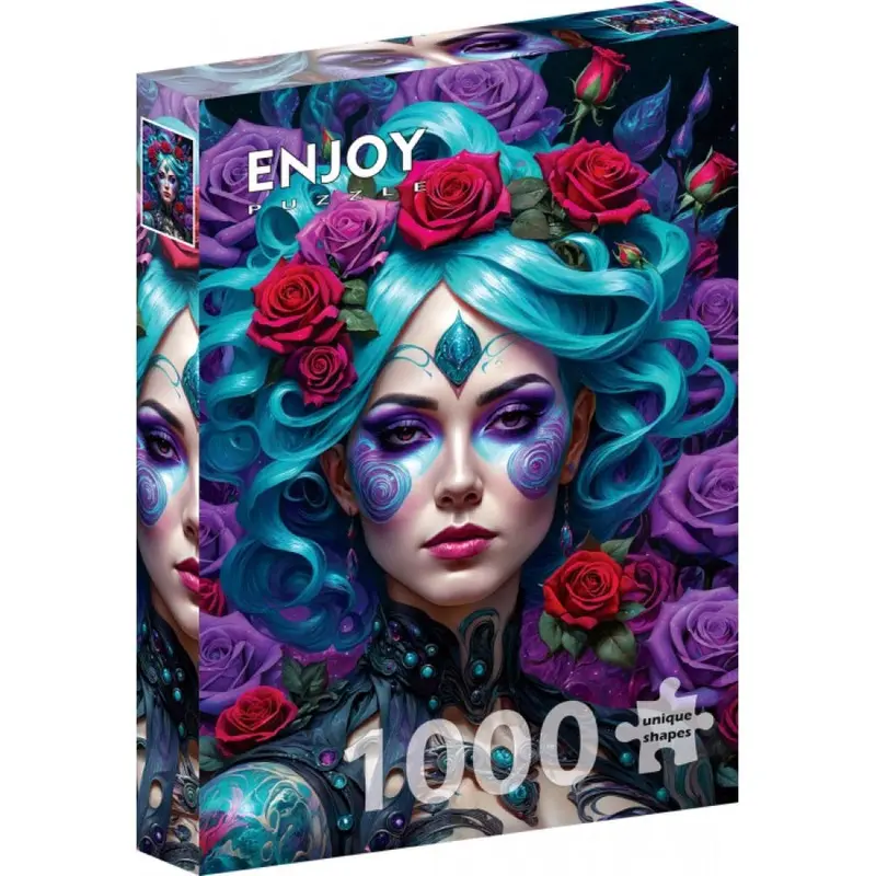 Enjoy 2169 Gothic Flowers Portrait 1000Pc Jigsaw Puzzle 1