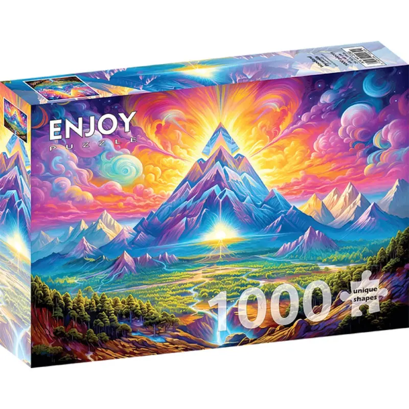 Enjoy 2230 Woodland Pyramids 1000Pc Jigsaw Puzzle 1
