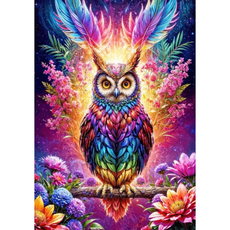 Enjoy 2234 Neon Owl 3000Pc Jigsaw Puzzle 2