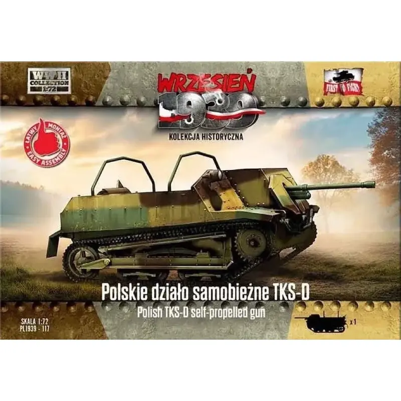 First To Fight 117 1/72 Polish Tks-D Self-Propelled Gun 1
