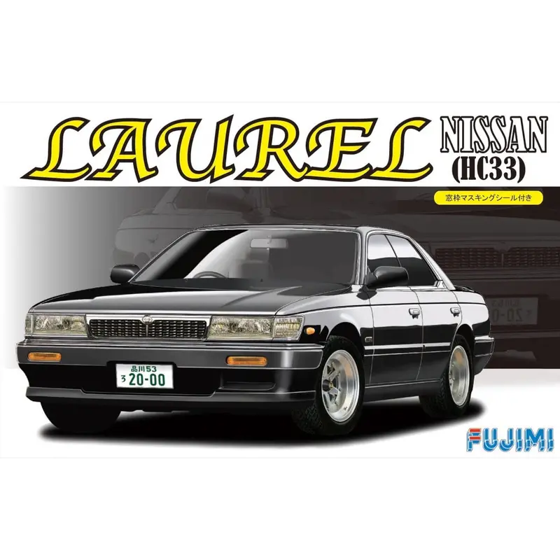 Fujimi 1/24 Nissan Laurel Medalist Club S Hc33 W/Window Frame Masking Seal Id-181 1