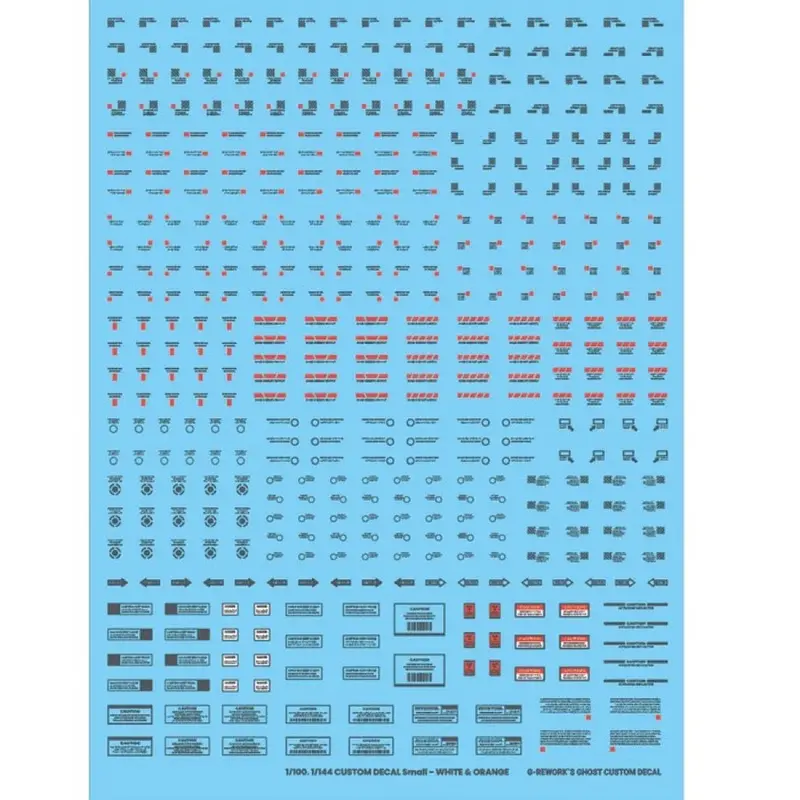 G-Rework Cau-03 Premium Decal For Caution Gray & Red No.03 1