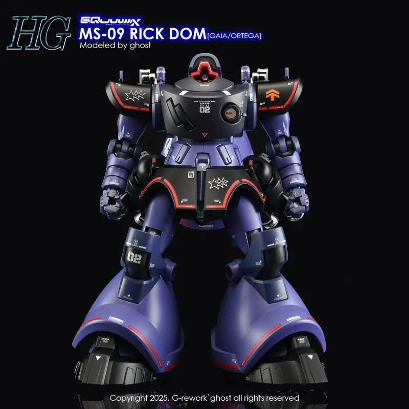 G-Rework Cd-H-Gq08 Premium Decal For Hg Rick Dom [Gqx] 1