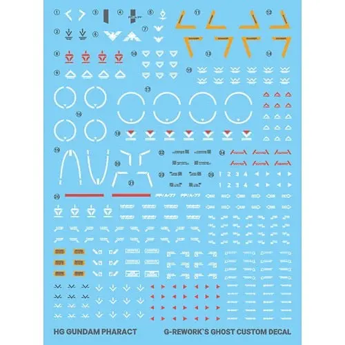 G-Rework Cd-H-Wm07 Premium Decal For Hg Witch From Mercury Gundam Pharact 2