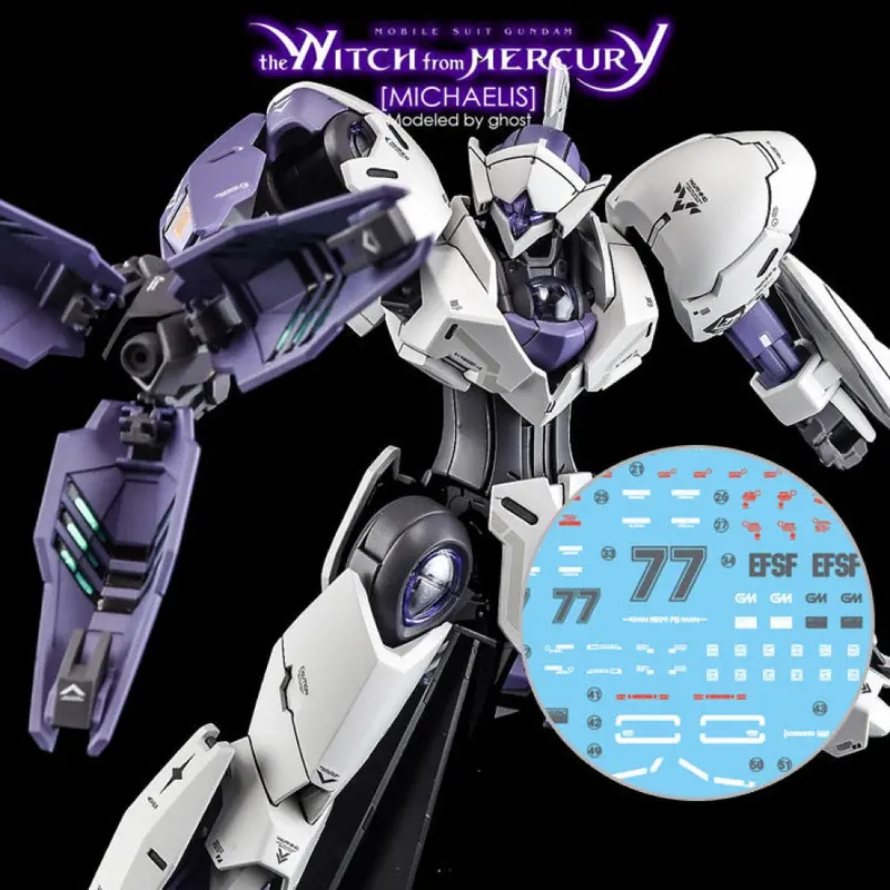 G-Rework Cd-H-Wm11 Premium Decal For Hg The Witch From Mercury Michaelis 1