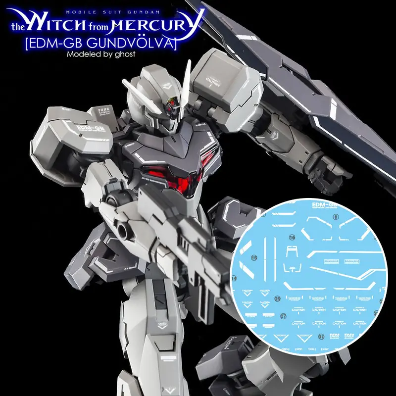 G-Rework Cd-H-Wm24 Premium Decal For Hg Witch From Mercury Gundvolva 1