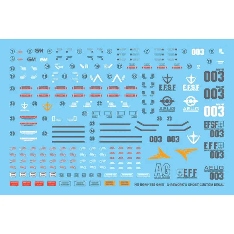 G-Rework Cd-H131 Premium Decal For Hg Rms-179 Gmii 1