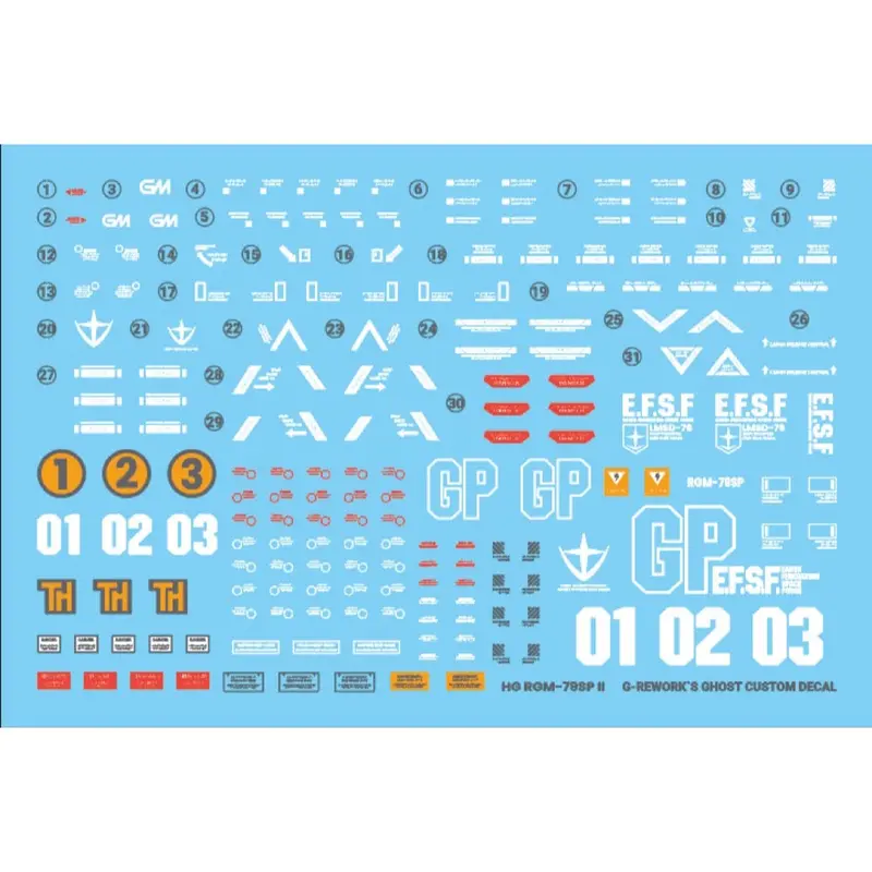 G-Rework Cd-H146 Premium Decal For Hg Rgm-79Sp Gm Sniper2 1