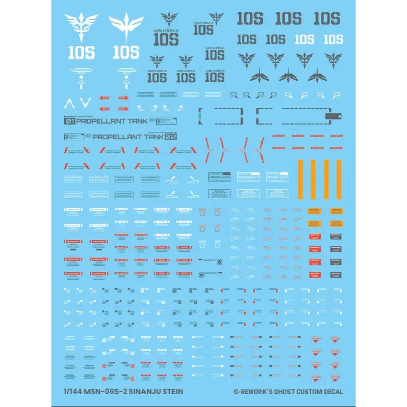G-Rework Cd-H217 Premium Decal For Hg Sinanju Stein Narrative Ver. 1