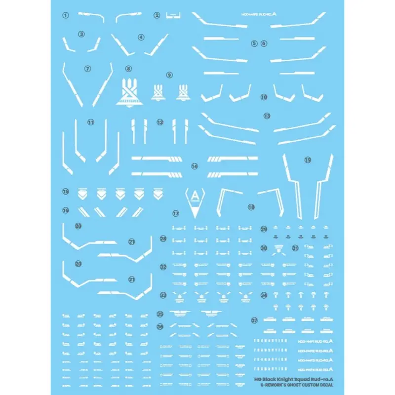 G-Rework Cd-H247 Premium Decal For Hg Seed B.K.S Rud-Ro ( Series Selectable ) 1