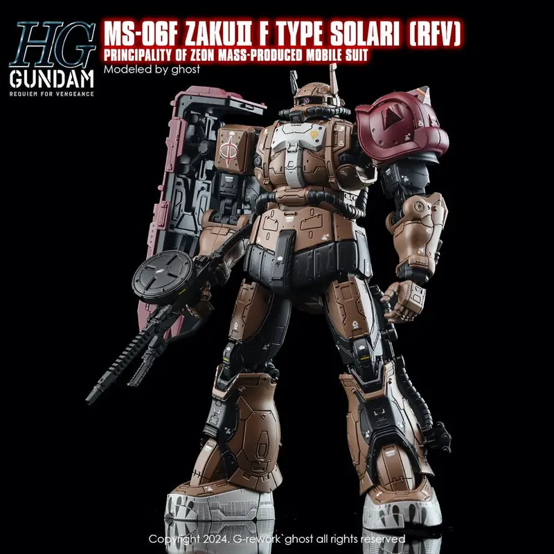 G-Rework Cd-H254 Premium Decal For Hg Rfv Ms-O6f Zakuii F Type Solari 2