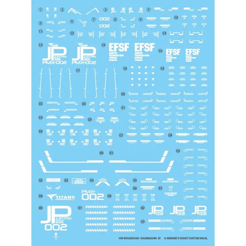 G-Rework Cd-H259 Premium Decal For Hg Bolinoak-Sammahn 1