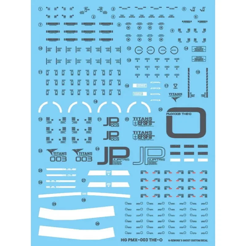 G-Rework Cd-H36 Premium Decal For Hg Pmx-003 The-O 1