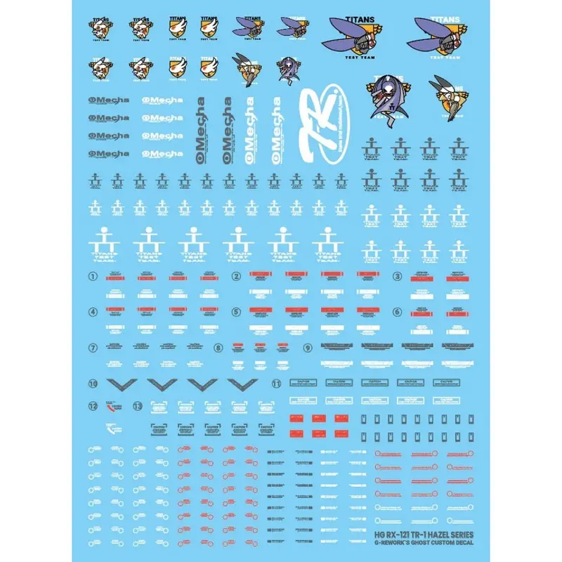 G-Rework Cd-H56 Premium Decal For Hg A.O.Z. Hazel Tr-1 Custom 1