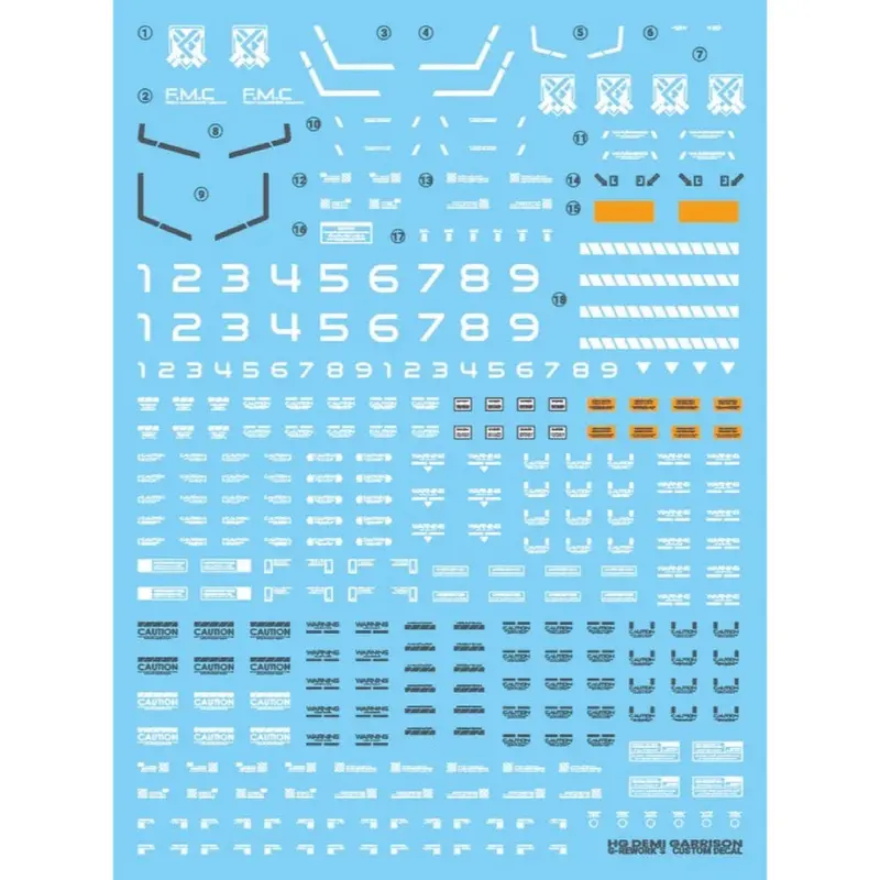 G-Rework Cd-Hl325 Premium Decal For Hg Witch From Mercury Demi Garrison 1