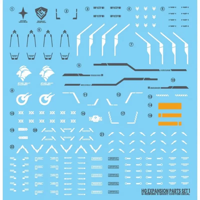 G-Rework Cd-Hl328 Premium Decal For Hg Witch From Mercury Ex Set 1 1