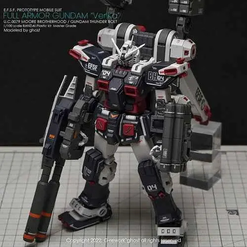 G-Rework Cd-M193 Premium Decal For Mg Full Armor Gundam Ver. Ka [Gundam Thunderbolt] 1