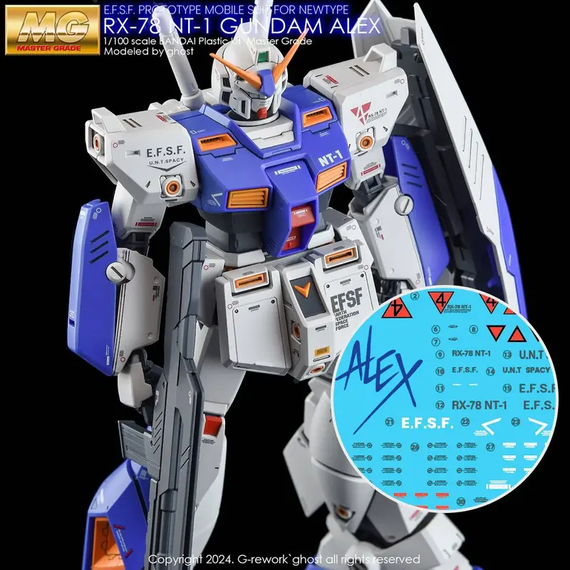G-Rework Cd-M210 Premium Decal For Mg Alex 2.0 1