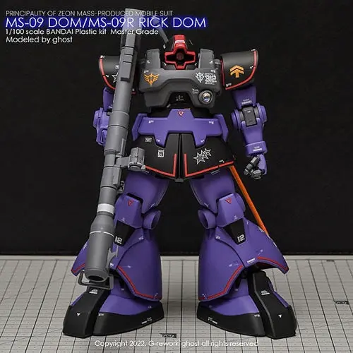 G-Rework Cd-M219-20 Premium Decal For Mg Dom 1.5/ Rick Dom 1.5 1