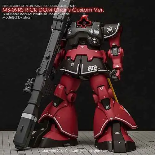 G-Rework Cd-M58 Premium Decal For Mg Rick Dom 1.5 Char Ver. 1