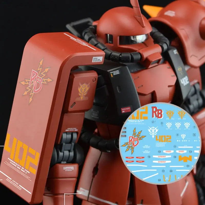 G-Rework Cd-M97-J Premium Decal For Mg Ms-06F/J Zaku Ii 2.0 Johnny Ridden (Decal V2.0) 1