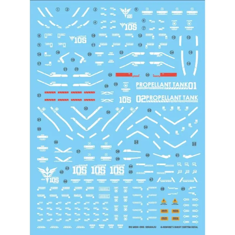 G-Rework Cd-Rg22 Premium Decal For Rg Sinanju 2