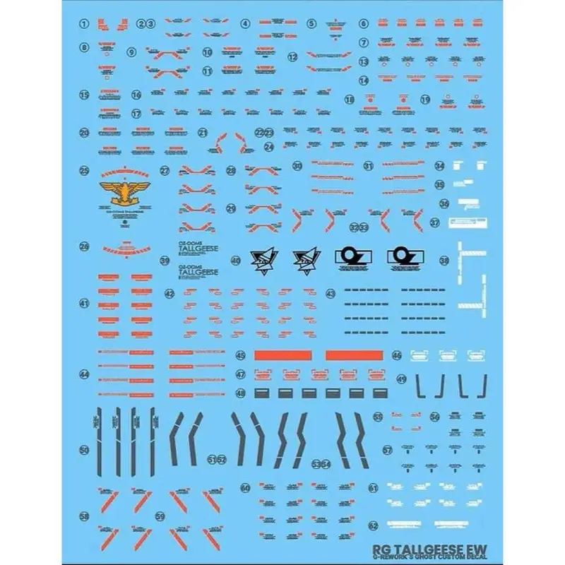 G-Rework Cd-Rg28 Premium Decal For Rg Tallgeese Ew 1