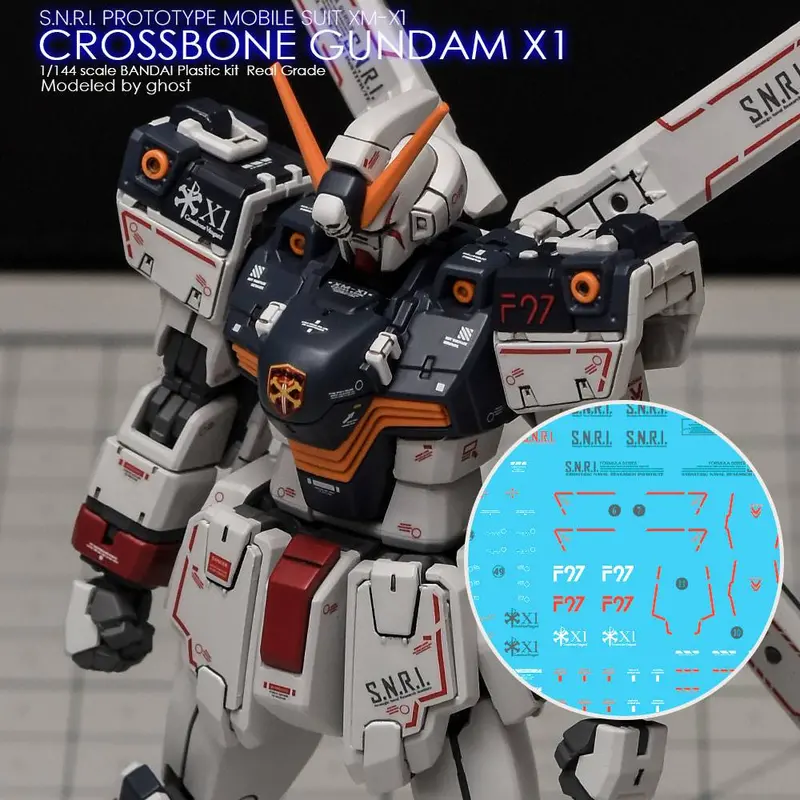 G-Rework Cd-Rg31 Premium Decal For Rg Crossbone Gundam X1 1