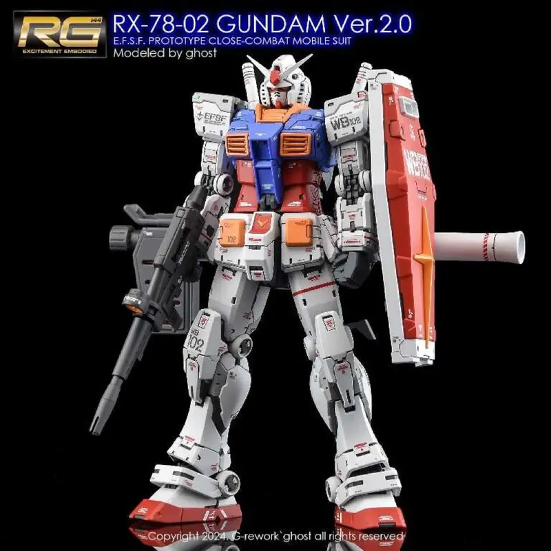 G-Rework Cd-Rg40 Premium Decal For Rg Rx-78-2 Gundam Ver.2.0 1