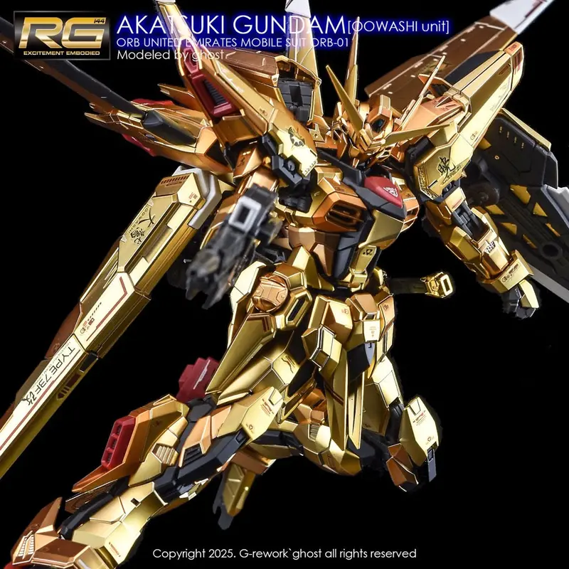 G-Rework Cd-Rg41 Premium Decal For Rg Akatsuki Oowashi 1