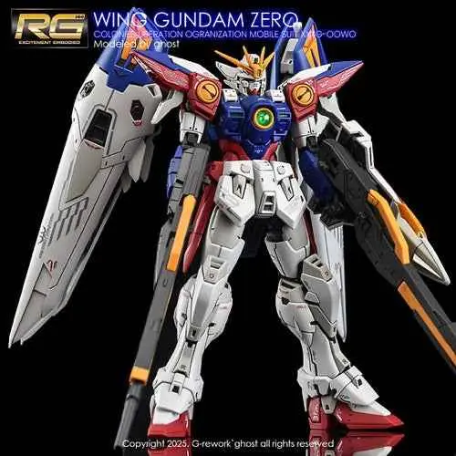G-Rework Cd-Rg43 Premium Decal For Rg Wing Gundam Zero 1