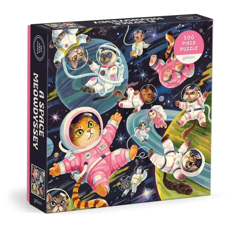 Galison A Space Meowdyssey 500Pc Jigsaw Puzzle 1