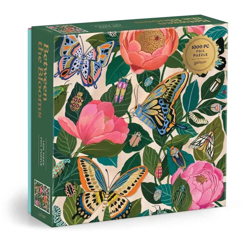 Galison Between The Blooms Foil 1000Pc Jigsaw Puzzle 1